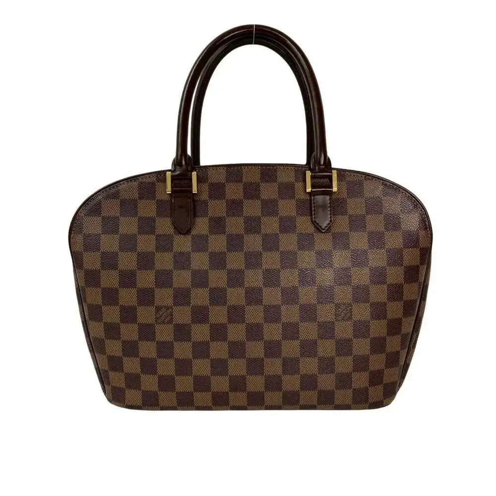 LOUIS VUITTON Authentic Brown Damier Leather Boston Bag